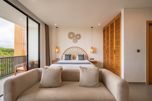 Oceanview 1BR Canggu Suite | Walk to Beach & Cafes
