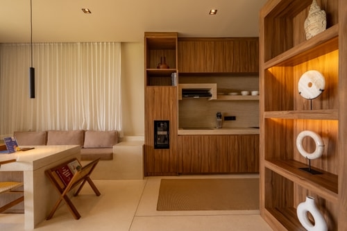 1BR Luxury Suites Canggu | Rice Field Balcony View