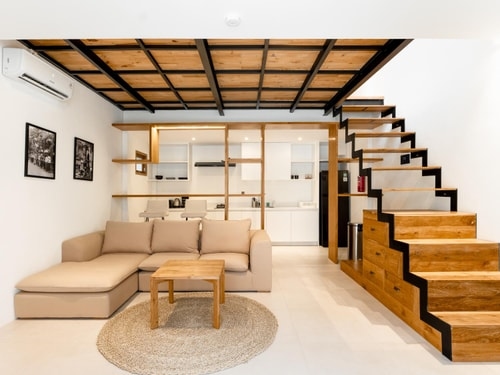 Tropical 1BR Loft with Shared Pool in Berawa