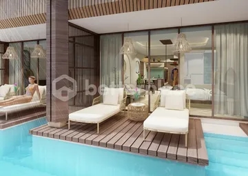 Breathtaking Pool or Garden Views and Modern Living: Elegant Leasehold 1-Bedroom Apartment Near Dreamland Beach