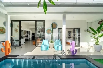 Stylish Modern 3-Bed Villa in Canggu – Babakan with Private Pool and Enclosed Living Area – A Peaceful Yearly Rental Just Minutes from the Beach