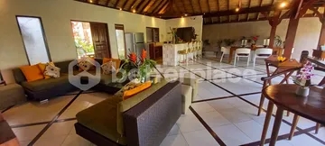 A Peaceful Yearly Rental Retreat in the Heart of Canggu – Spacious 3BR Villa with Open Pavilion, Natural Finishes, and Private Swimming Pool