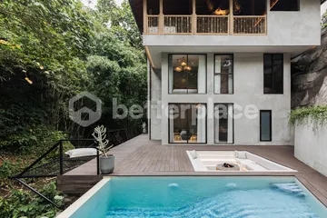 Artistic Jungle View Leasehold Villa in Ubud – Unique 3-Level Residence with River View