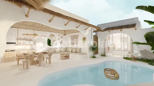 Chic Modern Mediterranean Retreat: Luxurious 2-Bedroom Villa in Uluwatu