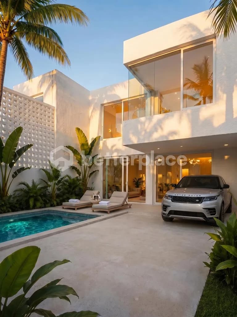 Rare Leasehold 2-Bed Villa Opportunity in Jimbaran Bali Featuring Contemporary Design, Strategic Location, and Lucrative Rental Possibilities
