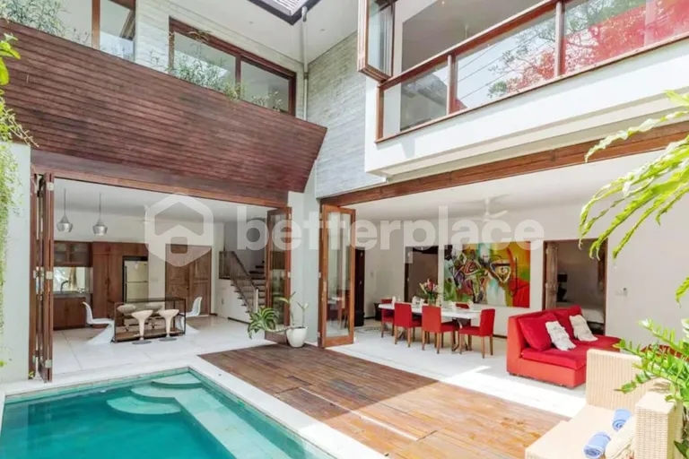 Luxury Yearly Rental Opportunity – Sophisticated Four-Bedroom Villa with Ocean View Rooftop, Private Swimming Pool, and Prime Berawa Lifestyle Address