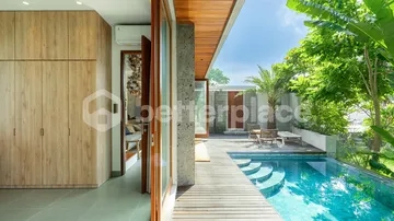 A Rice Field View, 3-Bedroom Villa for Yearly Rental in Kedungu, a Few Minutes to the Beach