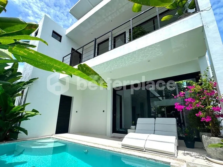 A Distinctive Canggu Retreat – Two-Bedroom Villa Featuring Dramatic Ceilings, Rooftop Grill, and Private Pool