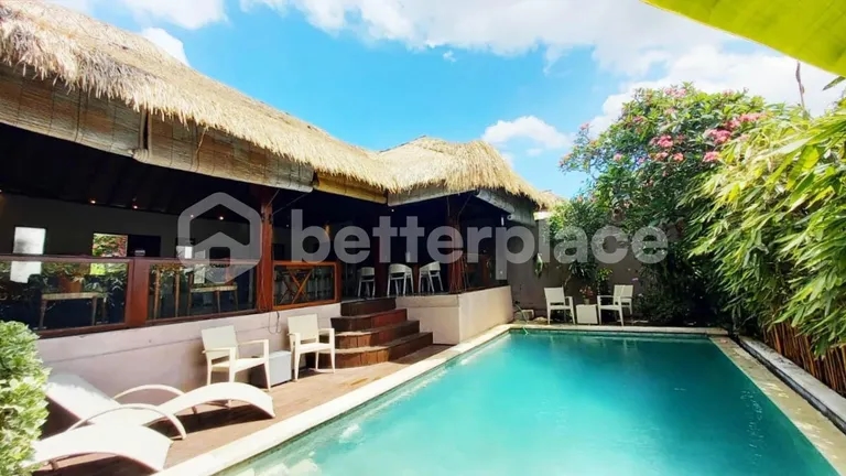 A Peaceful Yearly Rental Retreat in the Heart of Canggu – Spacious 3BR Villa with Open Pavilion, Natural Finishes, and Private Swimming Pool