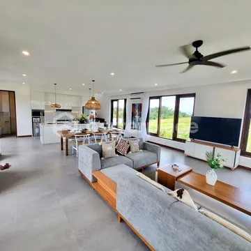 Elegant Modern Villa with Rice Field Views in Peaceful Cemagi 3 Bedrooms Retreat