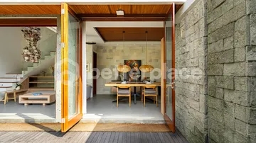 A Rice Field View, 3-Bedroom Villa for Yearly Rental in Kedungu, a Few Minutes to the Beach