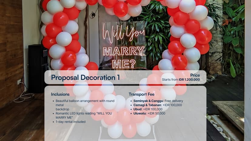 Proposal Decoration