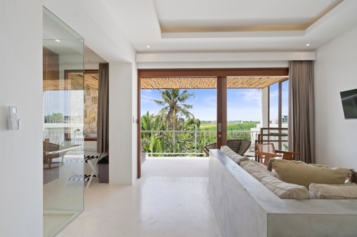 1BR Sunset Balcony Canggu Apart | Near Cafés