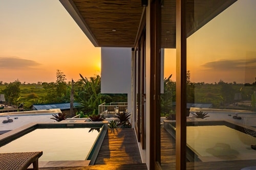 1BR Sunset Deck Canggu Apart | Pool, Near Cafés