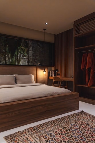 Refined 1BR Canggu Rice Field Balcony Villa & Pool
