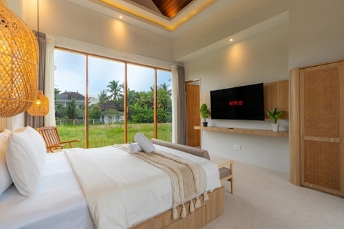 Modern 2BR Ubud Open Living Villa | Pool & Bathtub